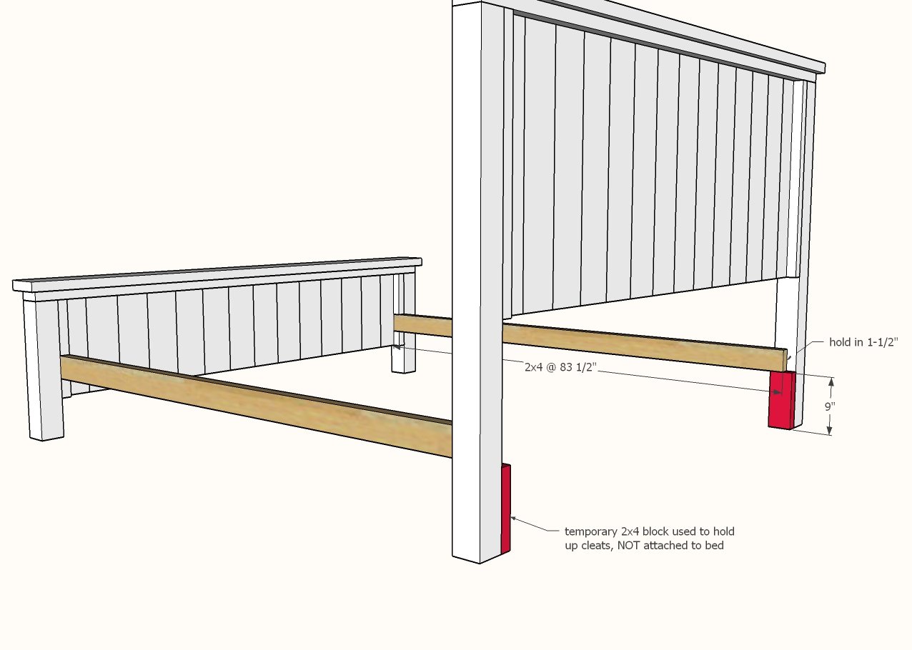 attach headboard to bed base